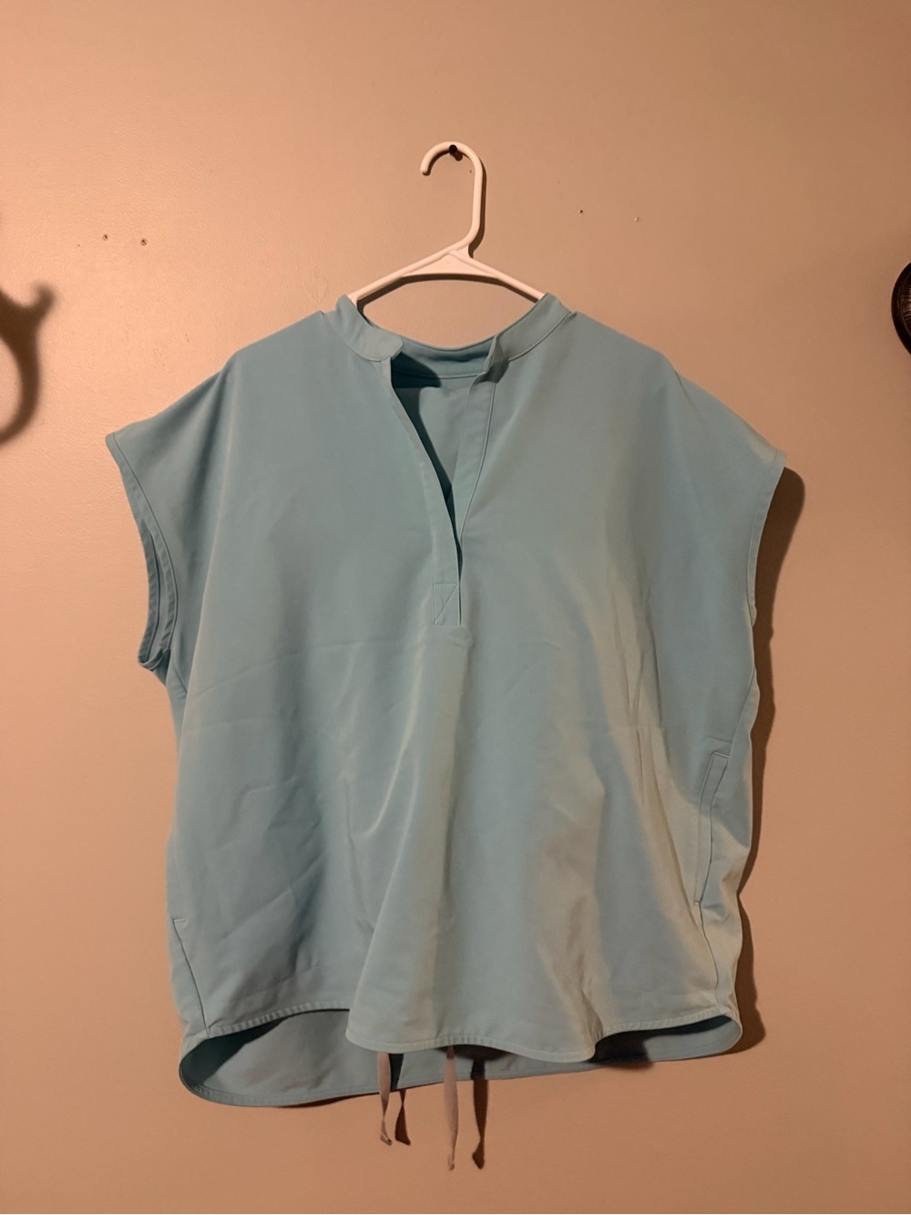 Figs Light Blue Short Sleeve Pullover Tunic